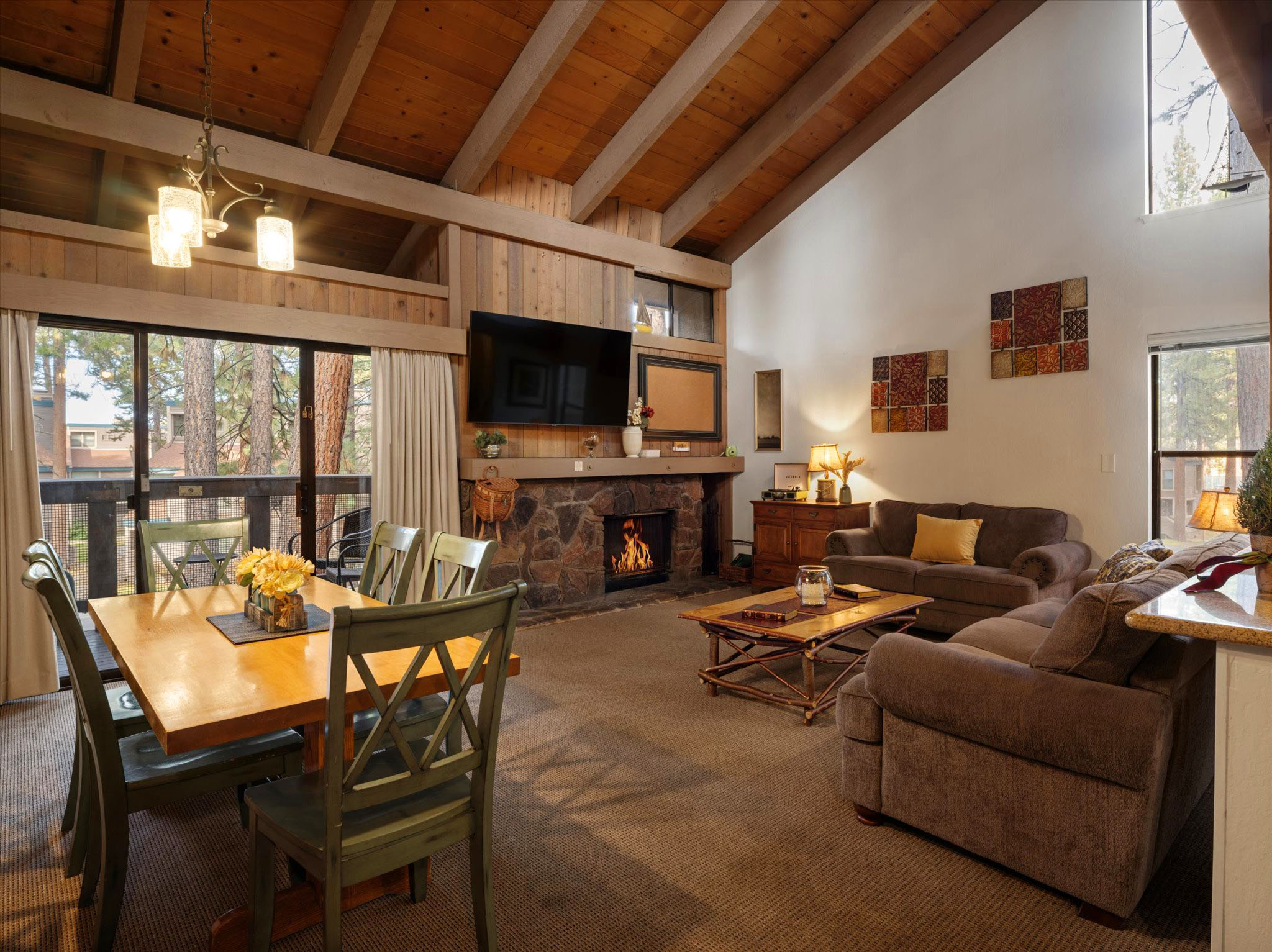 Lake Tahoe Vacation Home Living room