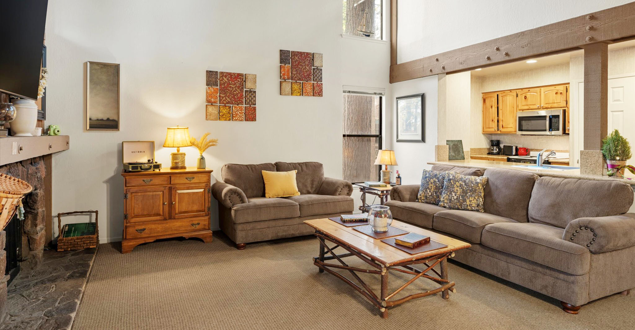 Lake Tahoe living room condo home
